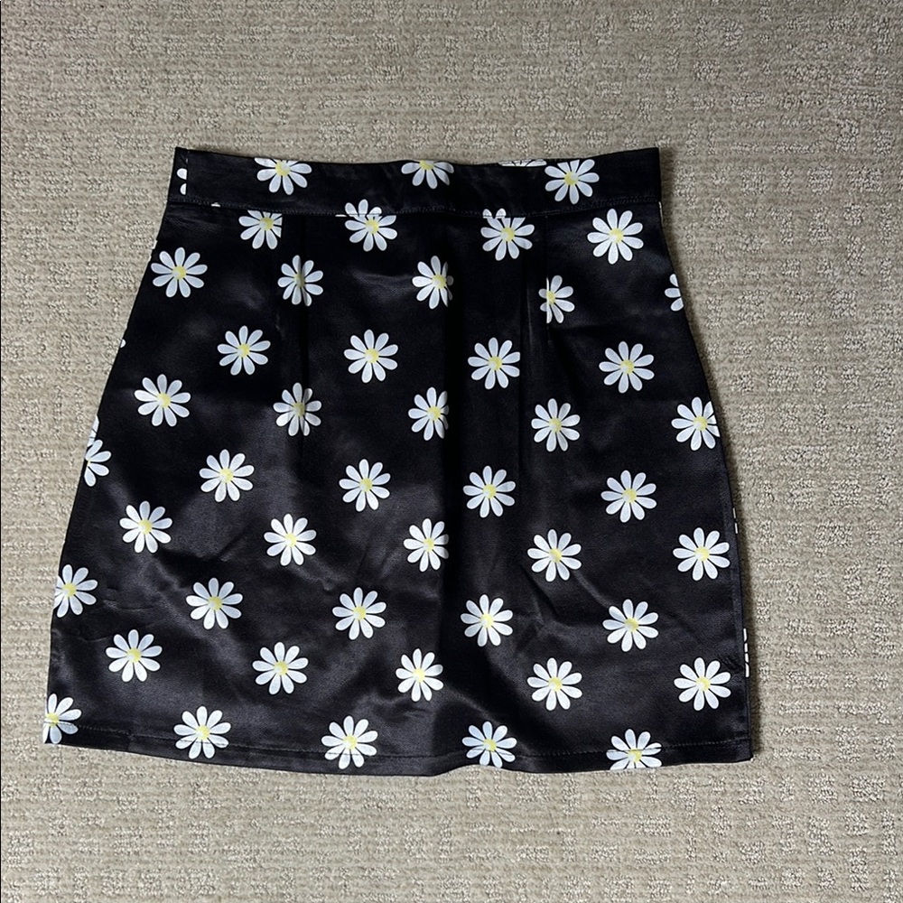 ROMWE Blue A-Line Mini Skirt Casual